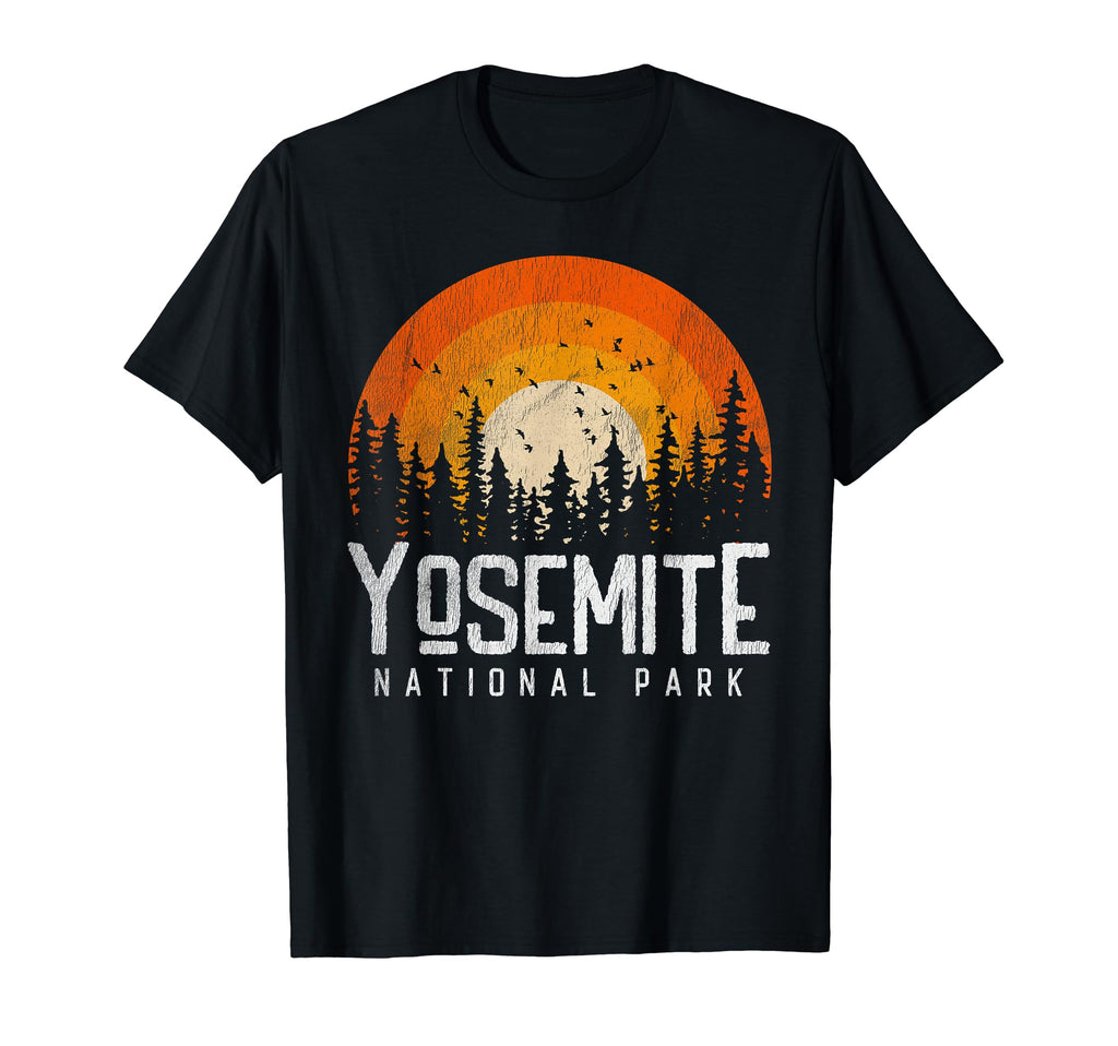 Yosemite Us National Park 70S 80S T-Shirt - Graphic Print Men Women - T-Shirt, Sweatshirt, Hoodie