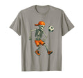 Halloween Skeleton Soccer Ball Spooky T-Shirt - Custom Art Print Men Women - T-Shirt, Sweatshirt, Hoodie