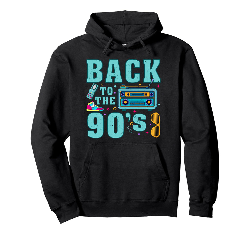 Back To 90S 1990 Cassette Old Hoodie - Fun Novelty Design for Adults - T-Shirt, Sweatshirt, Hoodie