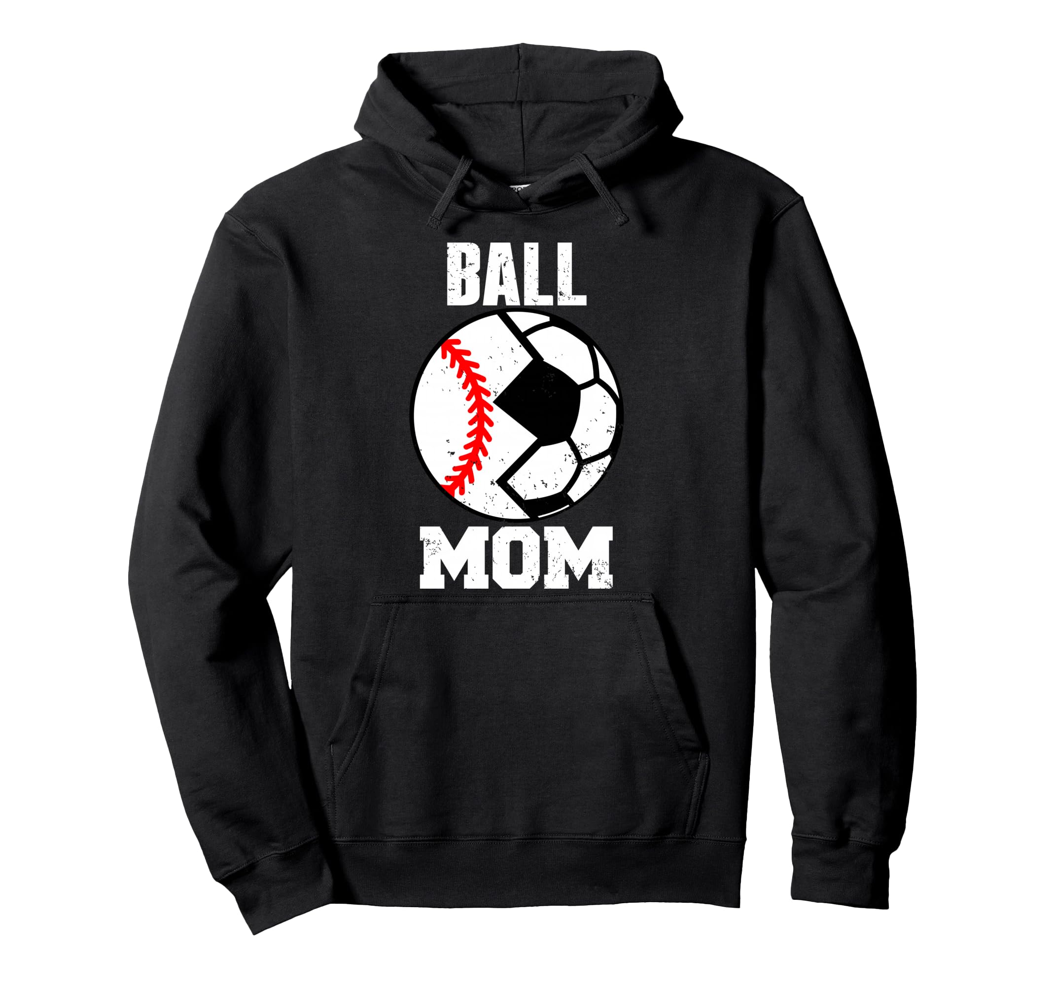 Ball Mom Funny Soccer Baseball Player Mom Hoodie - Custom Art Print Unisex - T-Shirt, Sweatshirt, Hoodie