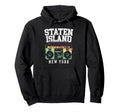 Staten Island New York Nyc Boombox Old Hoodie - Aesthetic Graphic Unisex - T-Shirt, Sweatshirt, Hoodie