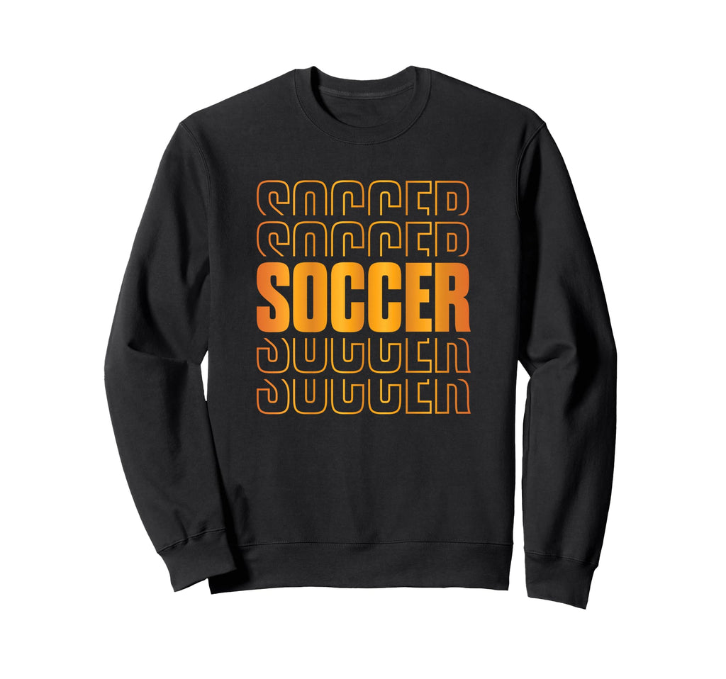 Gold Soccer Stacked Soccer Sweatshirt - Fun Novelty Design Men Women - T-Shirt, Sweatshirt, Hoodie