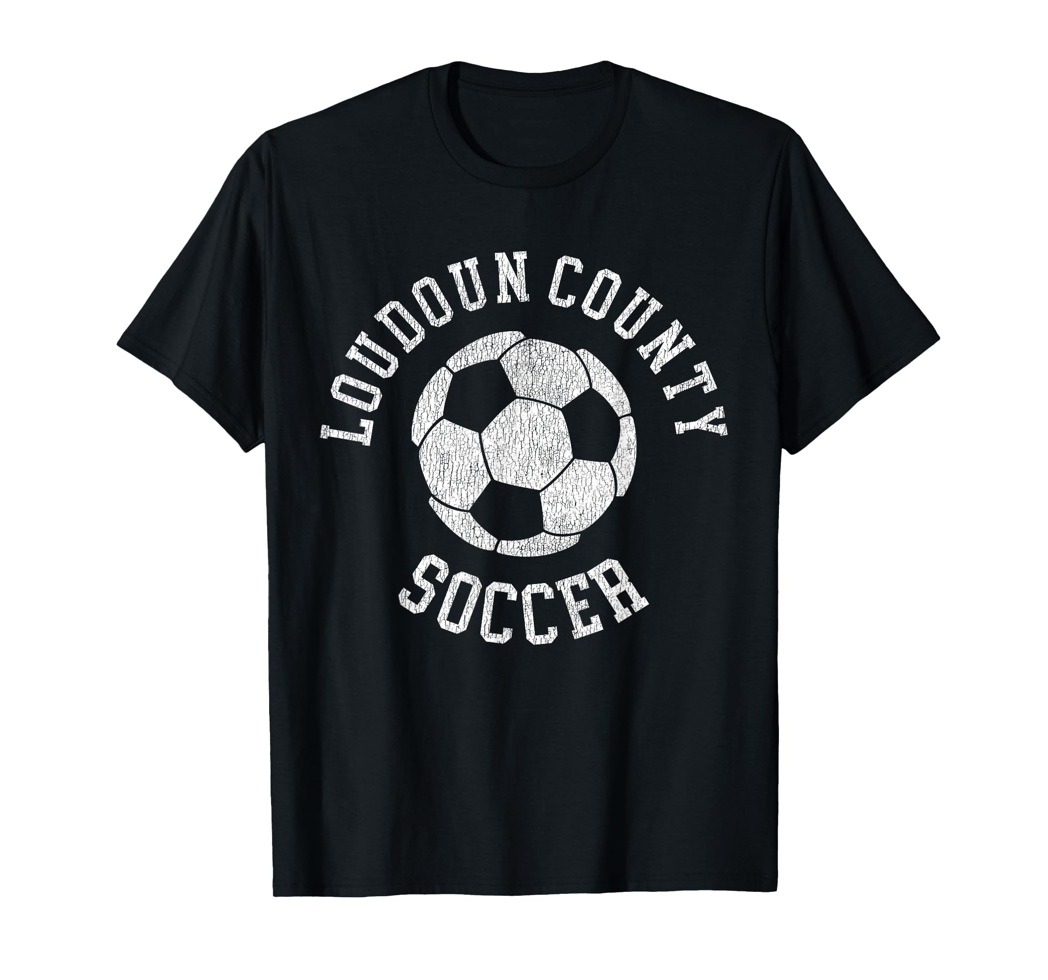 Loudoun County Soccer Distressed 90S T-Shirt - Custom Art Print Unisex - T-Shirt, Sweatshirt, Hoodie