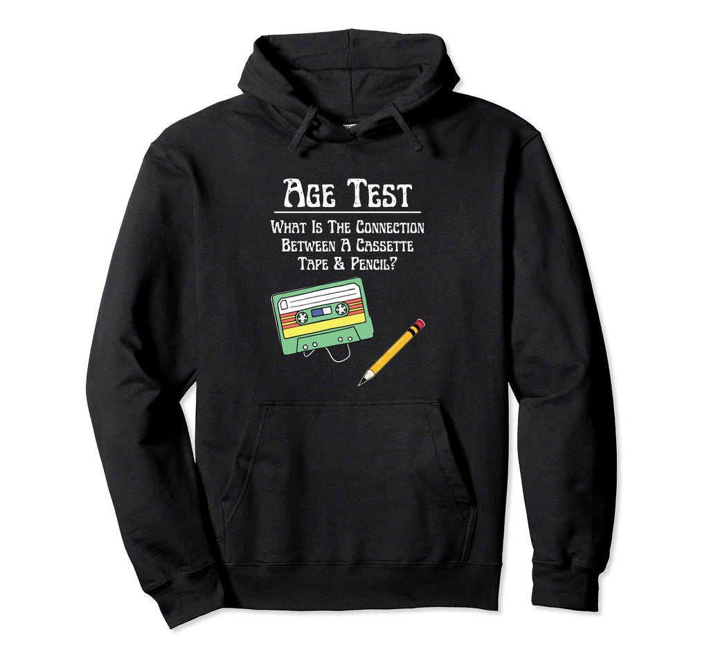 70S 80S Cassette Tape Pencil Funny Hoodie - Streetwear Style for Adults - T-Shirt, Sweatshirt, Hoodie