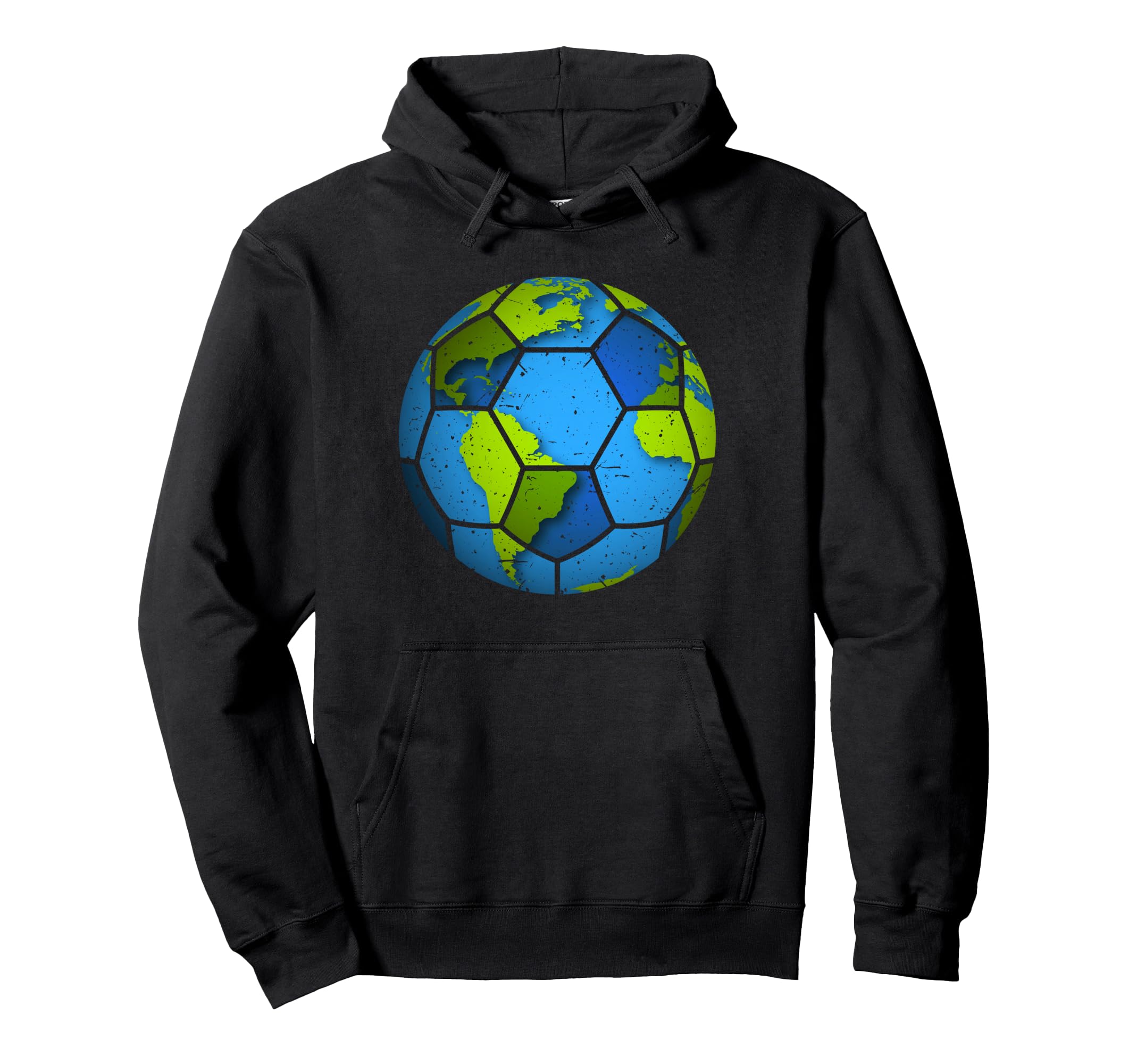Earth Soccer Ball Earth Day Favors Hoodie - Custom Art Print for Adults - T-Shirt, Sweatshirt, Hoodie