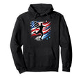 Usa Patriotic Soccer Lover Dad Coach Hoodie - Fun Novelty Design Unisex - T-Shirt, Sweatshirt, Hoodie