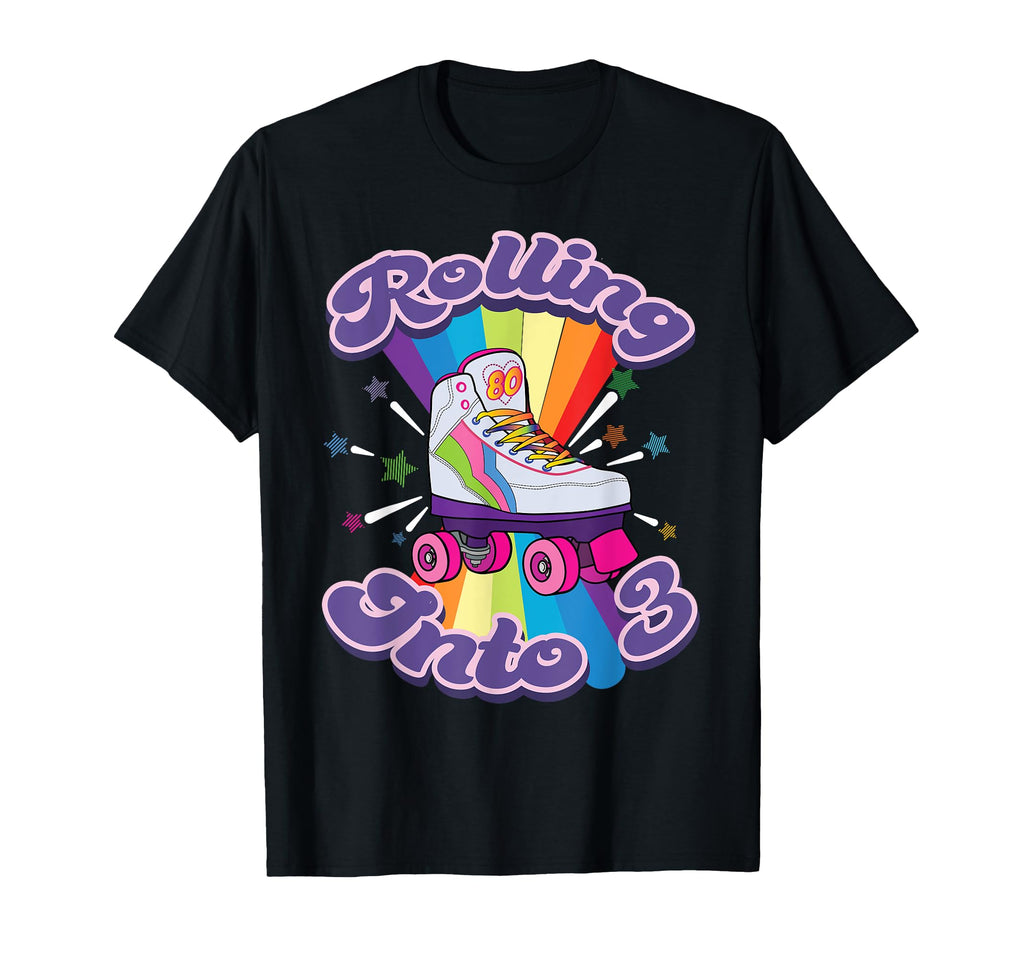 Roller Skating 3 Years Old 3Rd T-Shirt - Casual Everyday Wear Men Women - T-Shirt, Sweatshirt, Hoodie