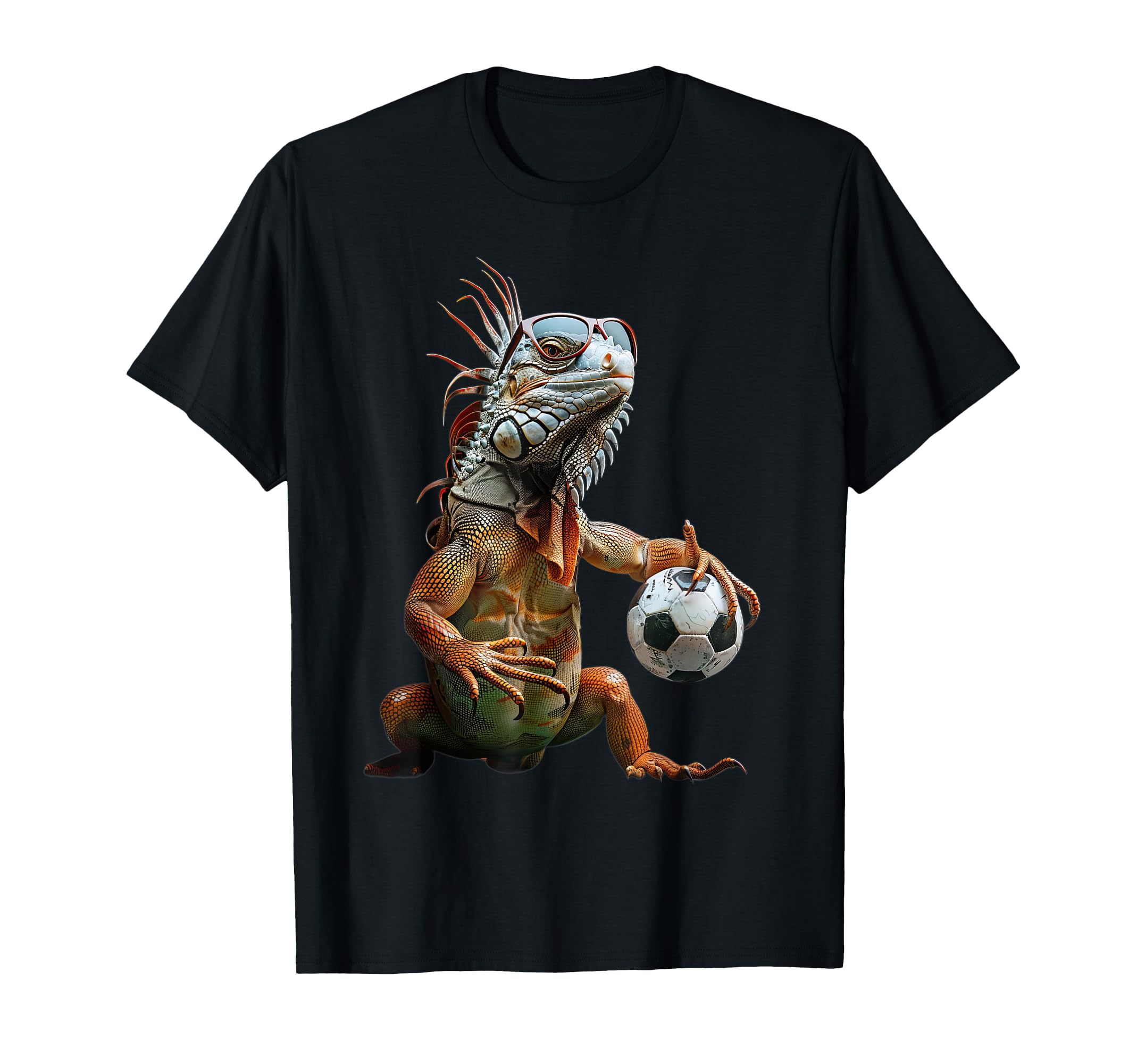 Iguana Soccer T-Shirt - Aesthetic Graphic for Adults - T-Shirt, Sweatshirt, Hoodie