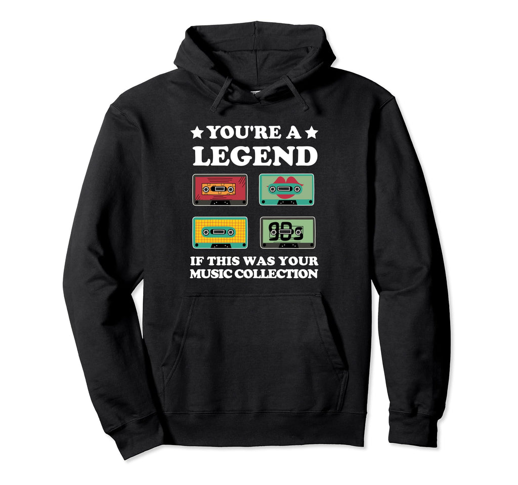 Funny Cassette 80S 90S Mixed Tape Music Hoodie - Novelty Apparel Unisex - T-Shirt, Sweatshirt, Hoodie