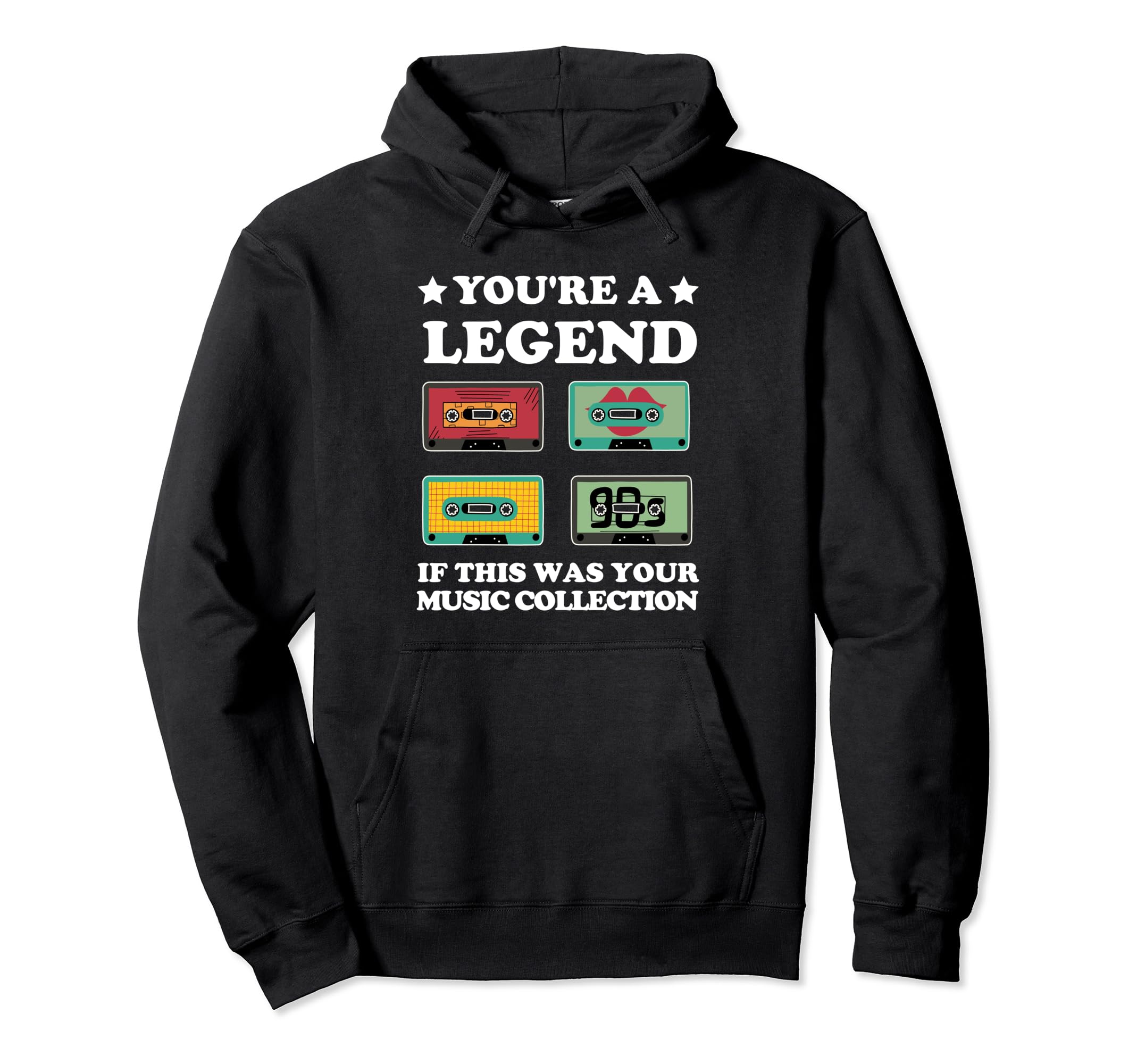 Funny Cassette 80S 90S Mixed Tape Music Hoodie - Novelty Apparel Unisex - T-Shirt, Sweatshirt, Hoodie