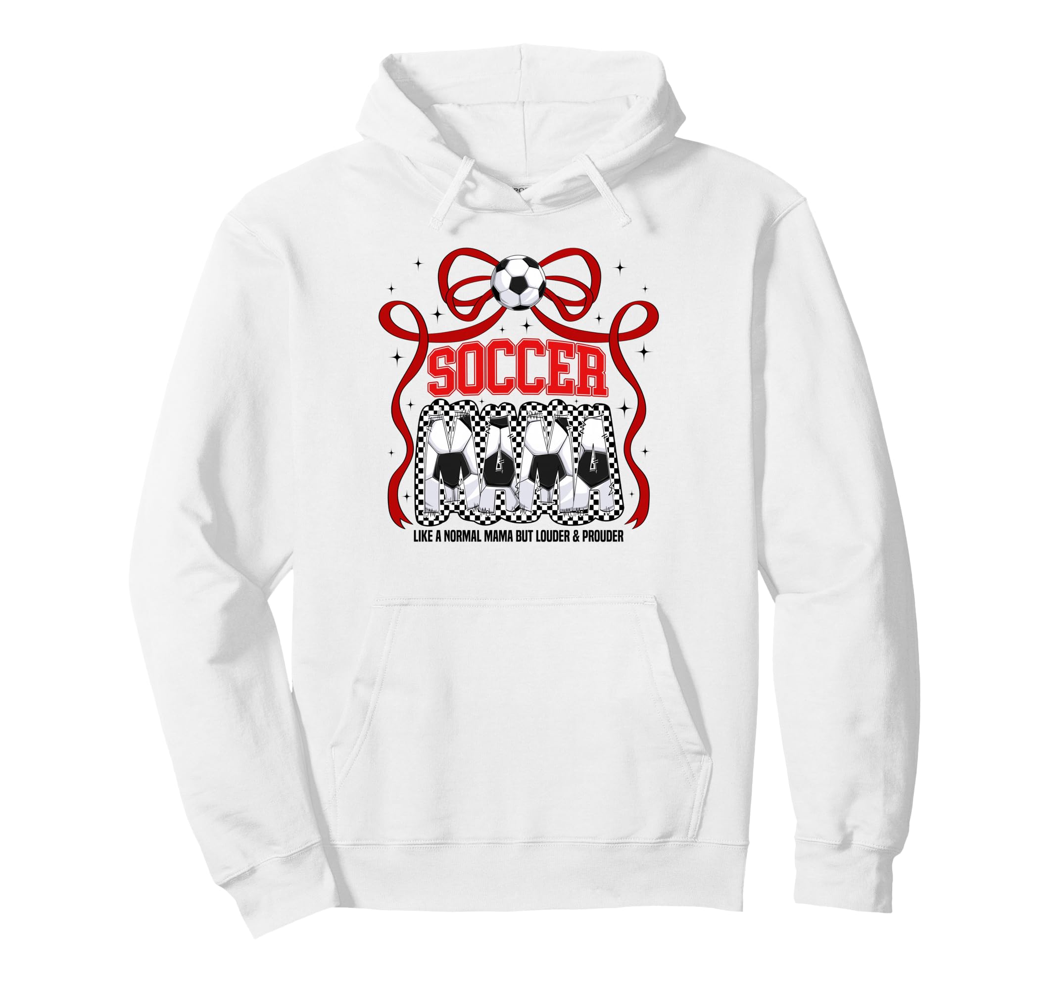 Soccer Mama Mom Coquette Soccer Lovers Hoodie - Novelty Apparel Men Women - T-Shirt, Sweatshirt, Hoodie