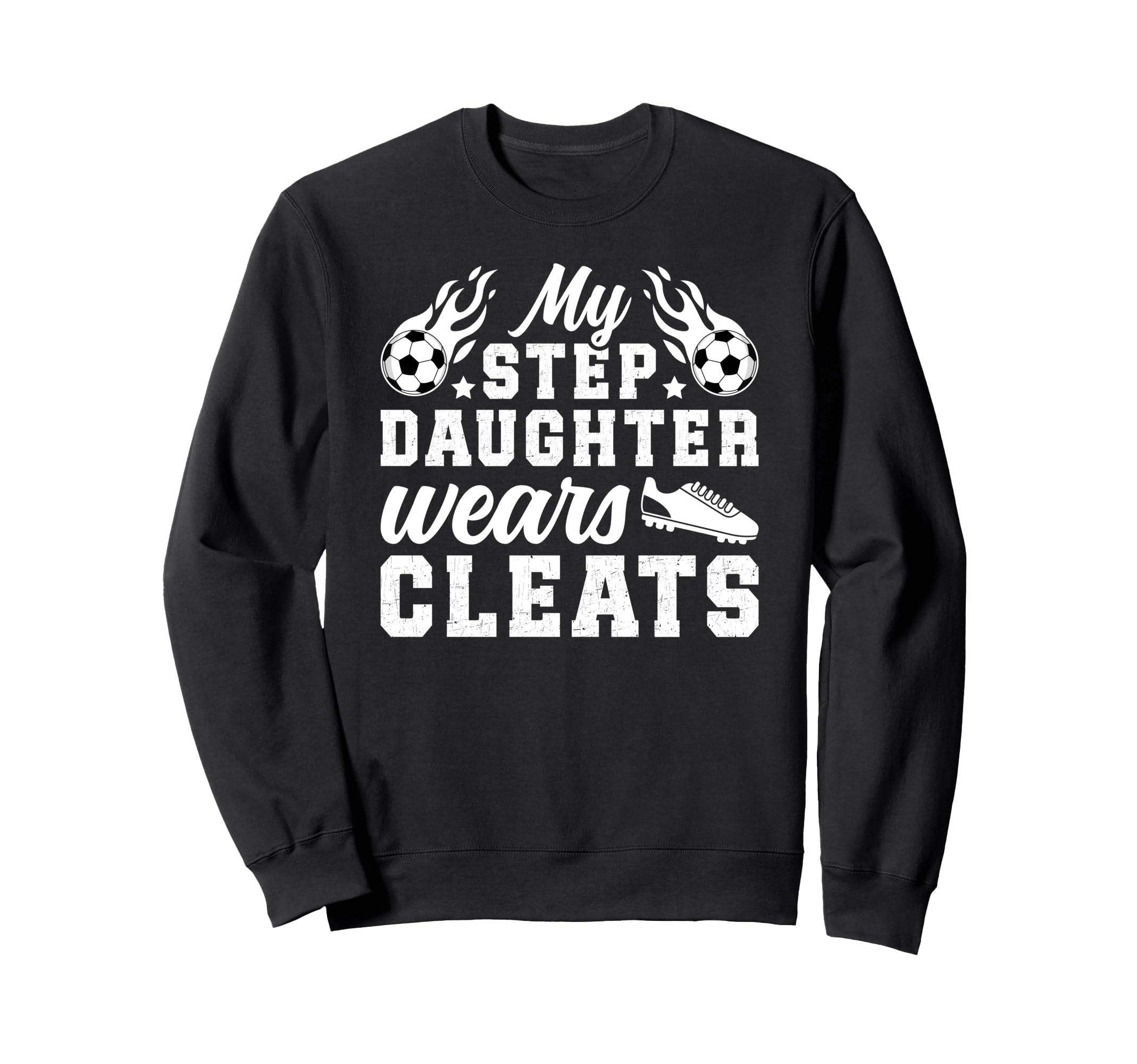 Soccer Step Dad Proud Soccer Sweatshirt - Minimalist Print for Adults - T-Shirt, Sweatshirt, Hoodie