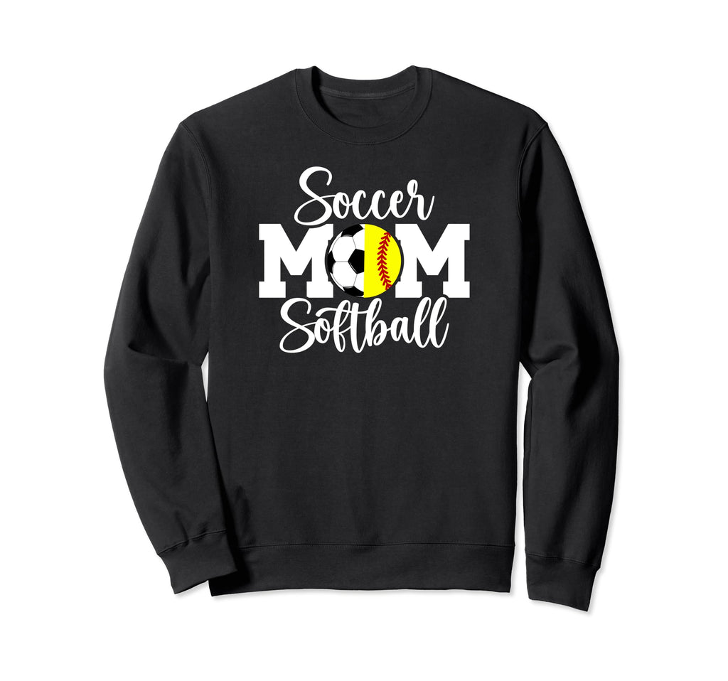 Soccer Softball Mom Ballers Softball Sweatshirt - Novelty Apparel Unisex - T-Shirt, Sweatshirt, Hoodie