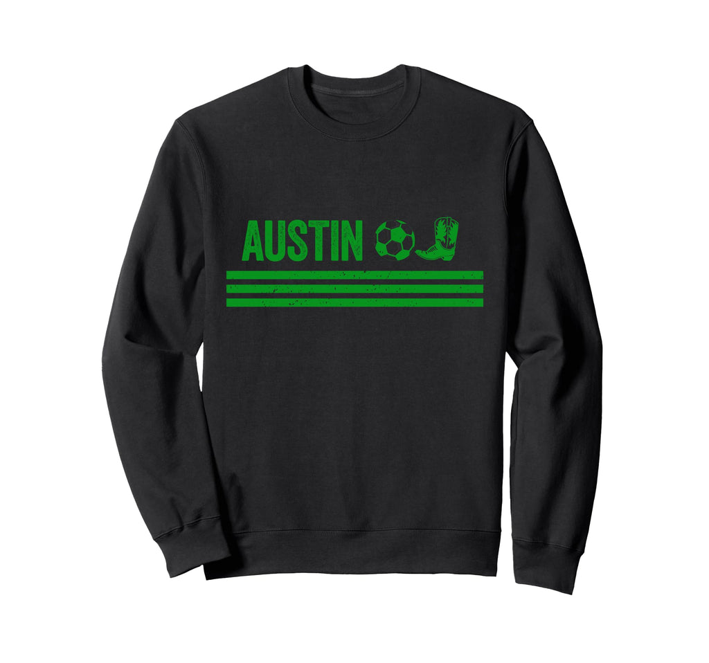 Austin Cowboy Boot Football Sweatshirt - Casual Everyday Wear Men Women - T-Shirt, Sweatshirt, Hoodie