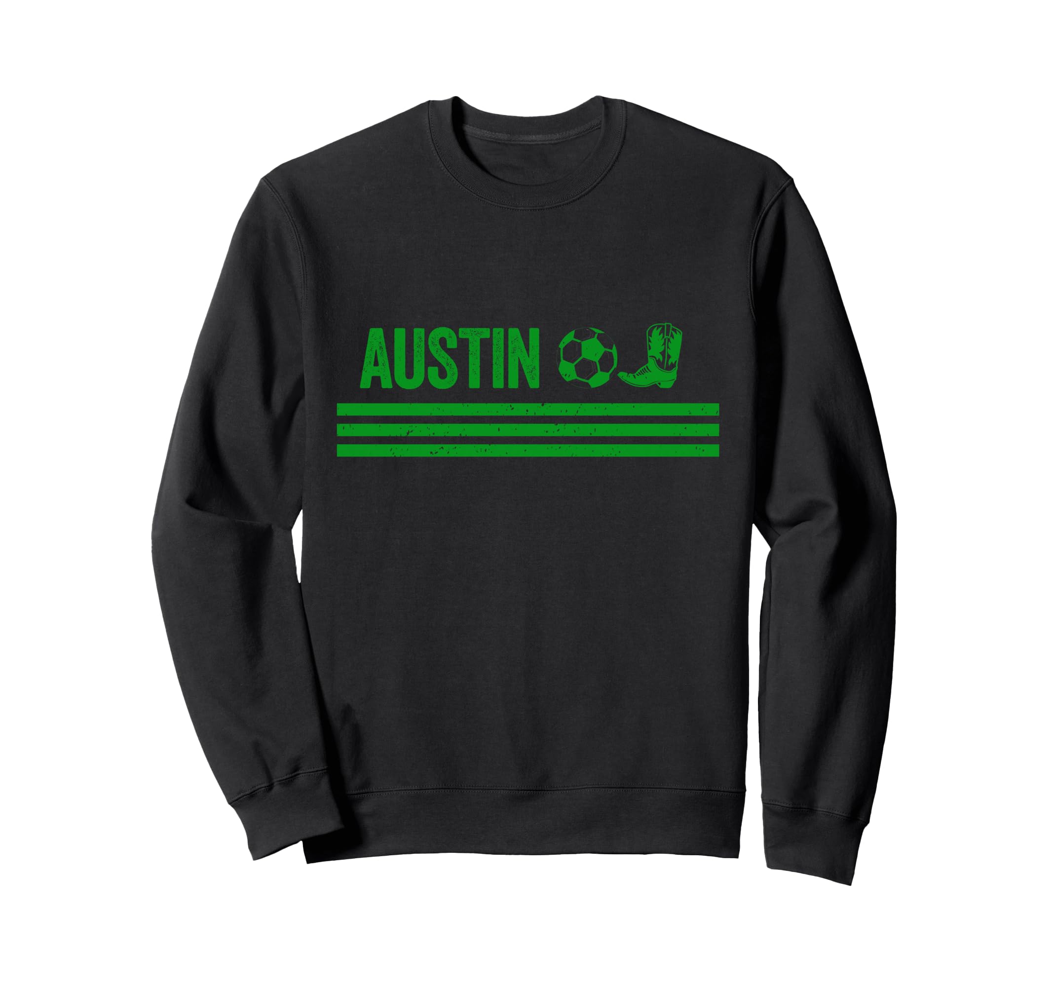 Austin Cowboy Boot Football Sweatshirt - Casual Everyday Wear Men Women - T-Shirt, Sweatshirt, Hoodie