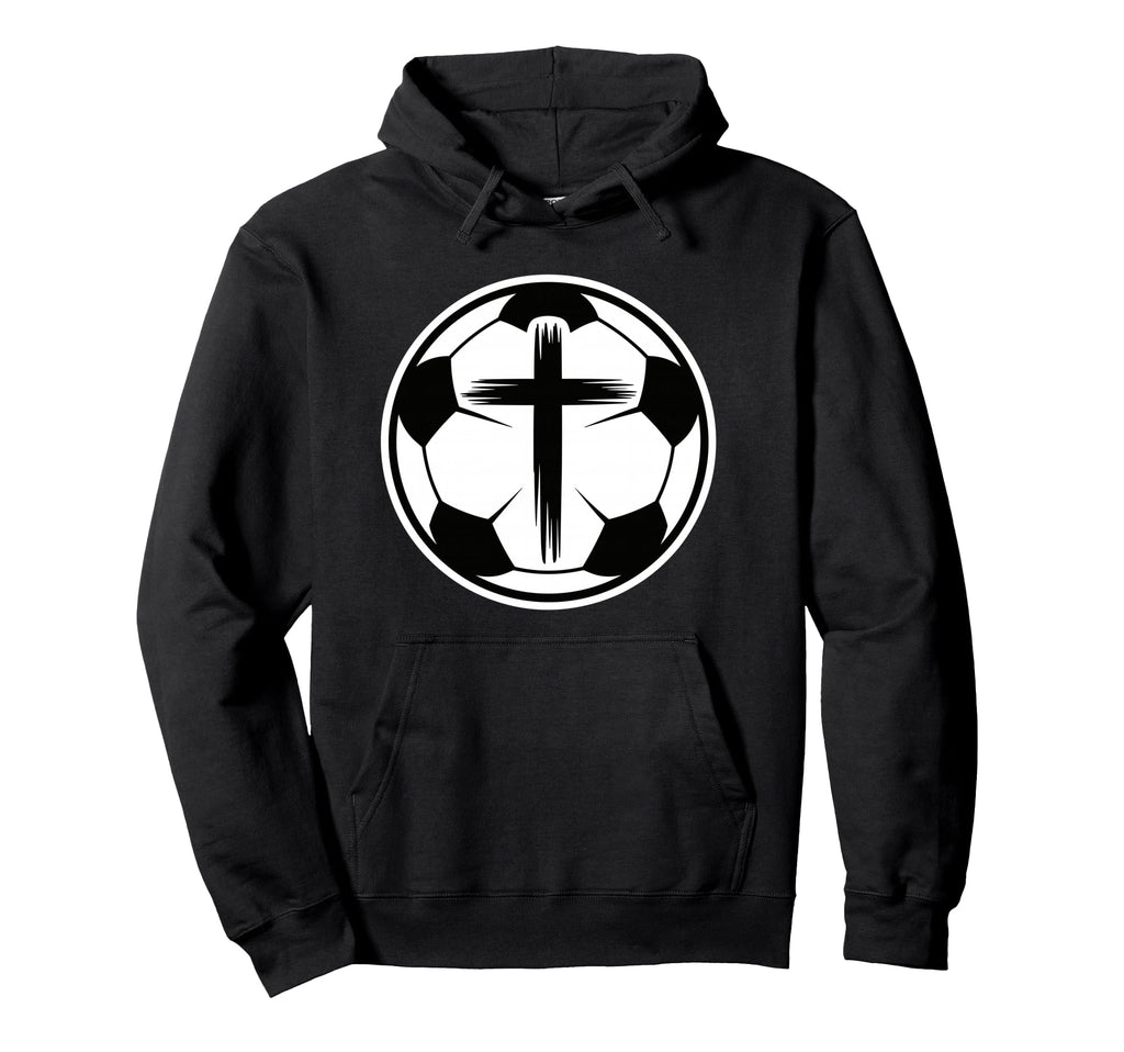 Christian Soccer Faith Sports Player Hoodie - Minimalist Print Unisex - T-Shirt, Sweatshirt, Hoodie