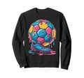 Soccer Ball Drip Ice Cream Drip Game Sweatshirt - Aesthetic Graphic Unisex - T-Shirt, Sweatshirt, Hoodie