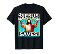 Funny Soccer Goalie Jesus Saves T-Shirt - Streetwear Style for Adults - T-Shirt, Sweatshirt, Hoodie