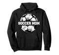 Soccer Mom Funny Soccer Ball Split Hoodie - Graphic Print for Adults - T-Shirt, Sweatshirt, Hoodie
