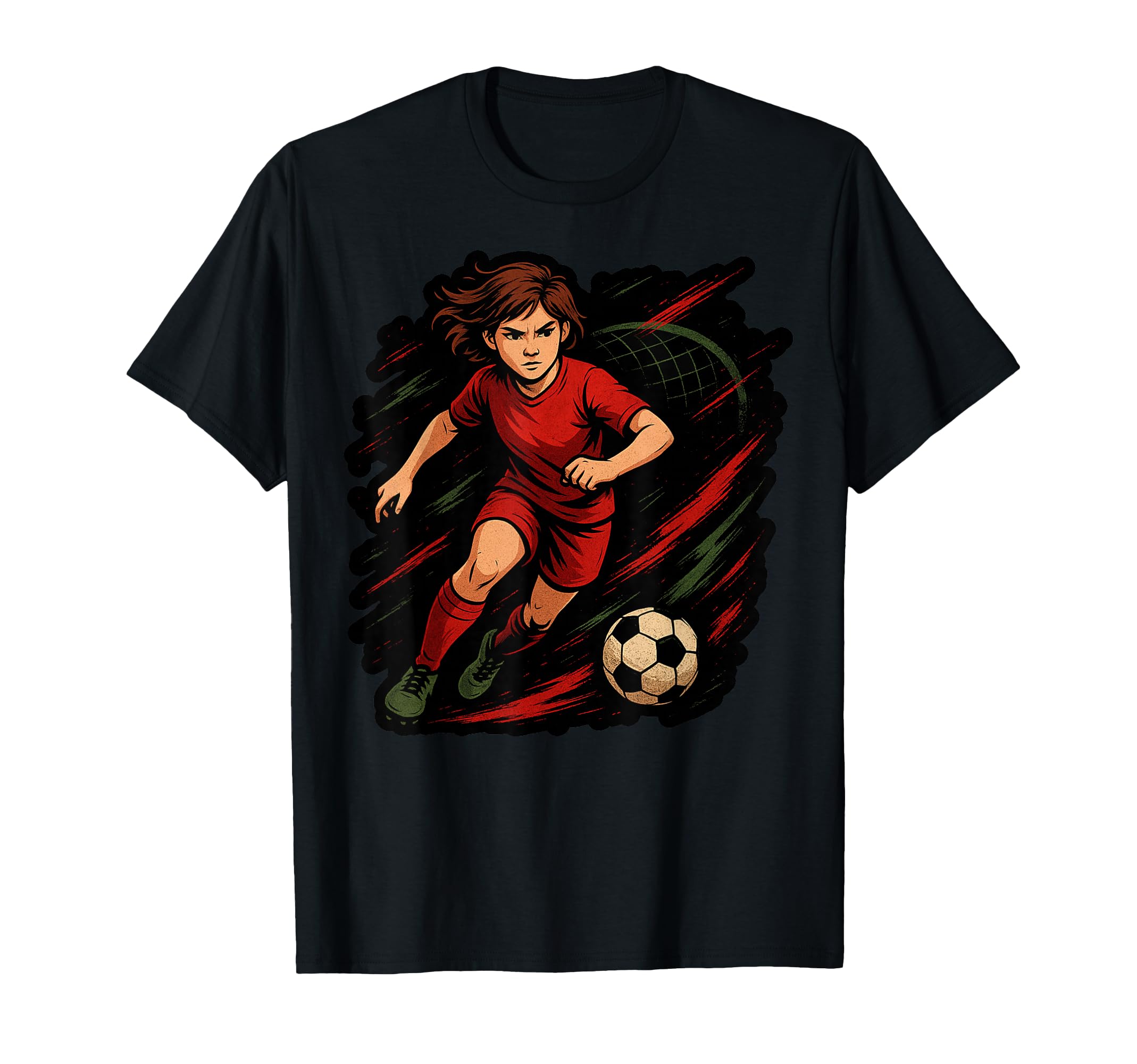 Soccer Player Kicking Ball T-Shirt - Casual Everyday Wear for Adults - T-Shirt, Sweatshirt, Hoodie