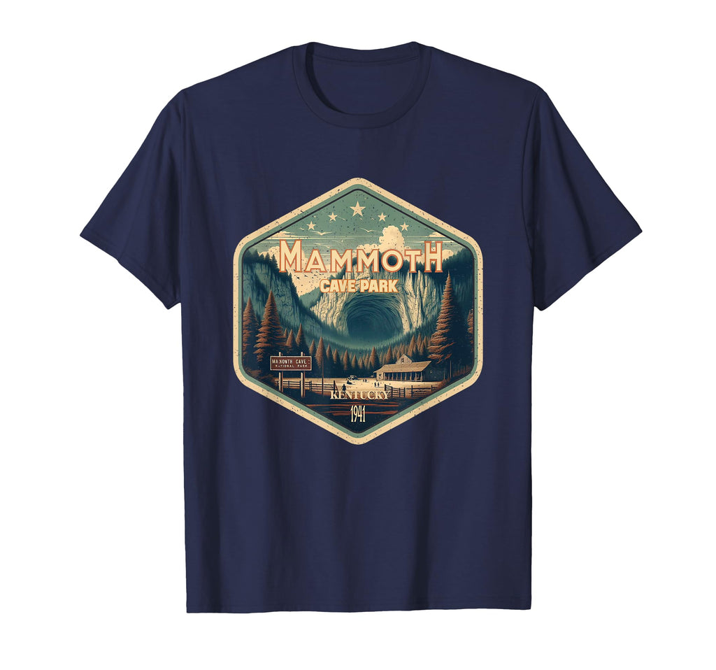 Mammoth Cave National Park Hexagonal T-Shirt - Novelty Apparel for Adults - T-Shirt, Sweatshirt, Hoodie