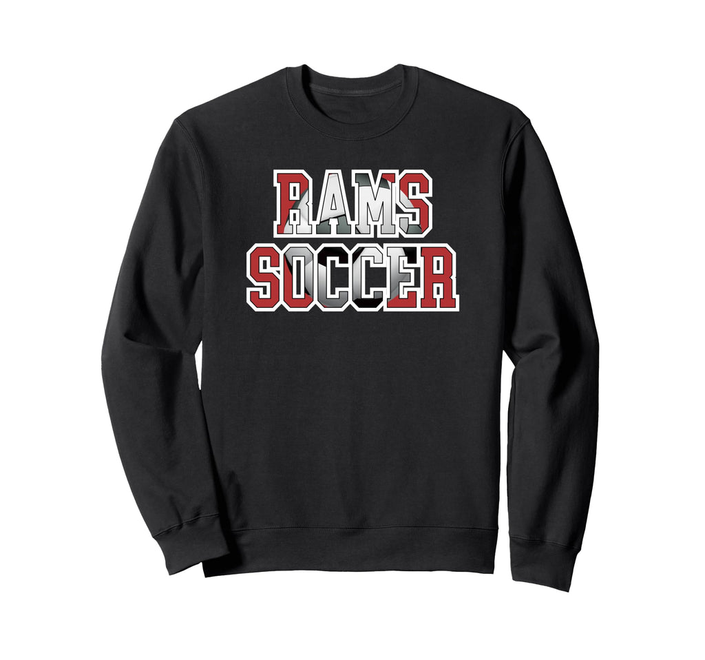 Rams Soccer Mom Game Day Mascot Red Sweatshirt - Streetwear Style Unisex - T-Shirt, Sweatshirt, Hoodie