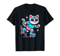 Roller Skating Cat Roller Skater T-Shirt - Custom Art Print for Adults - T-Shirt, Sweatshirt, Hoodie
