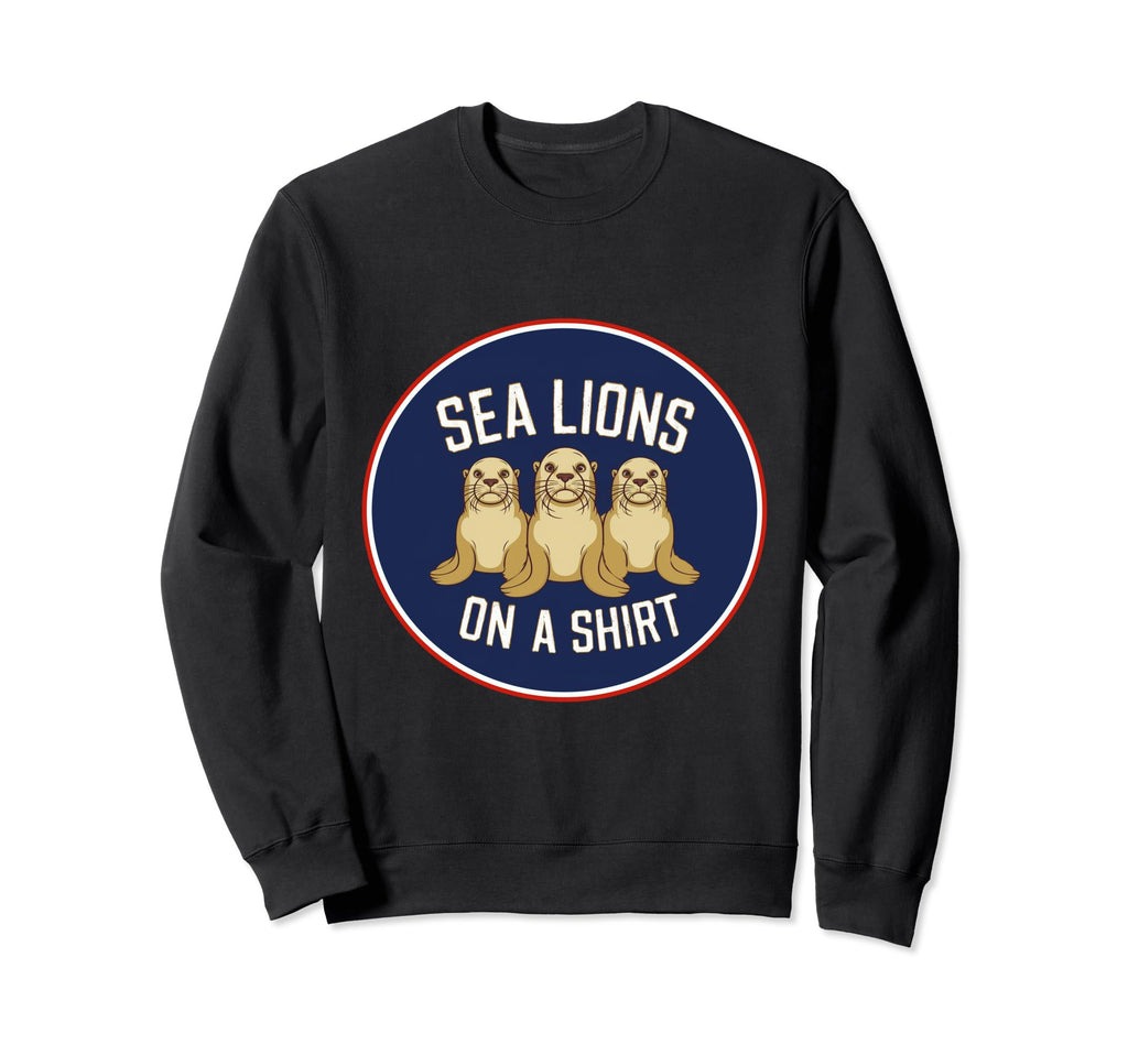 Sea Lions Funny Football Soccer Sweatshirt - Custom Art Print Unisex - T-Shirt, Sweatshirt, Hoodie