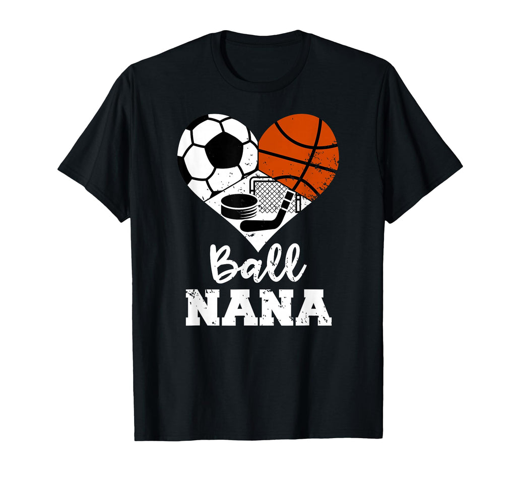 Ball Nana Heart Funny Soccer T-Shirt - Streetwear Style for Adults - T-Shirt, Sweatshirt, Hoodie