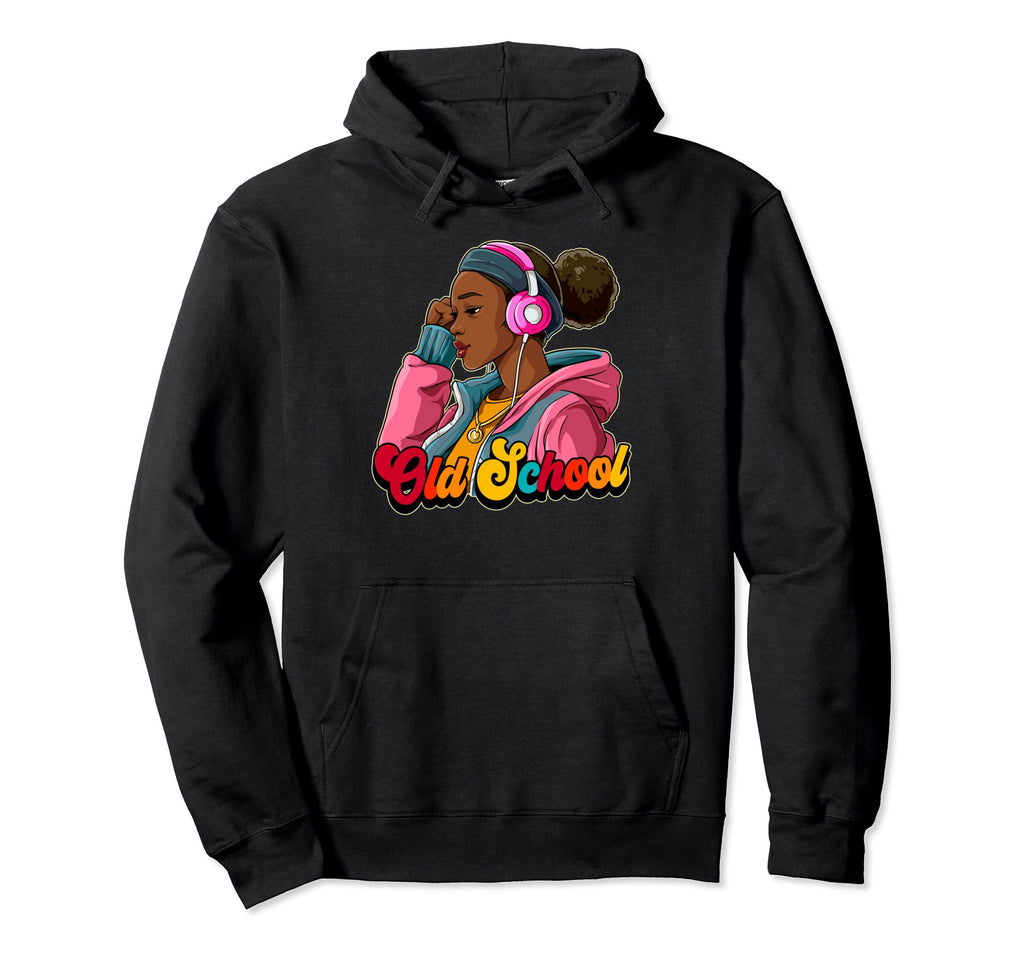 Old School Hip Hop Hoodie - Fun Novelty Design for Adults - T-Shirt, Sweatshirt, Hoodie