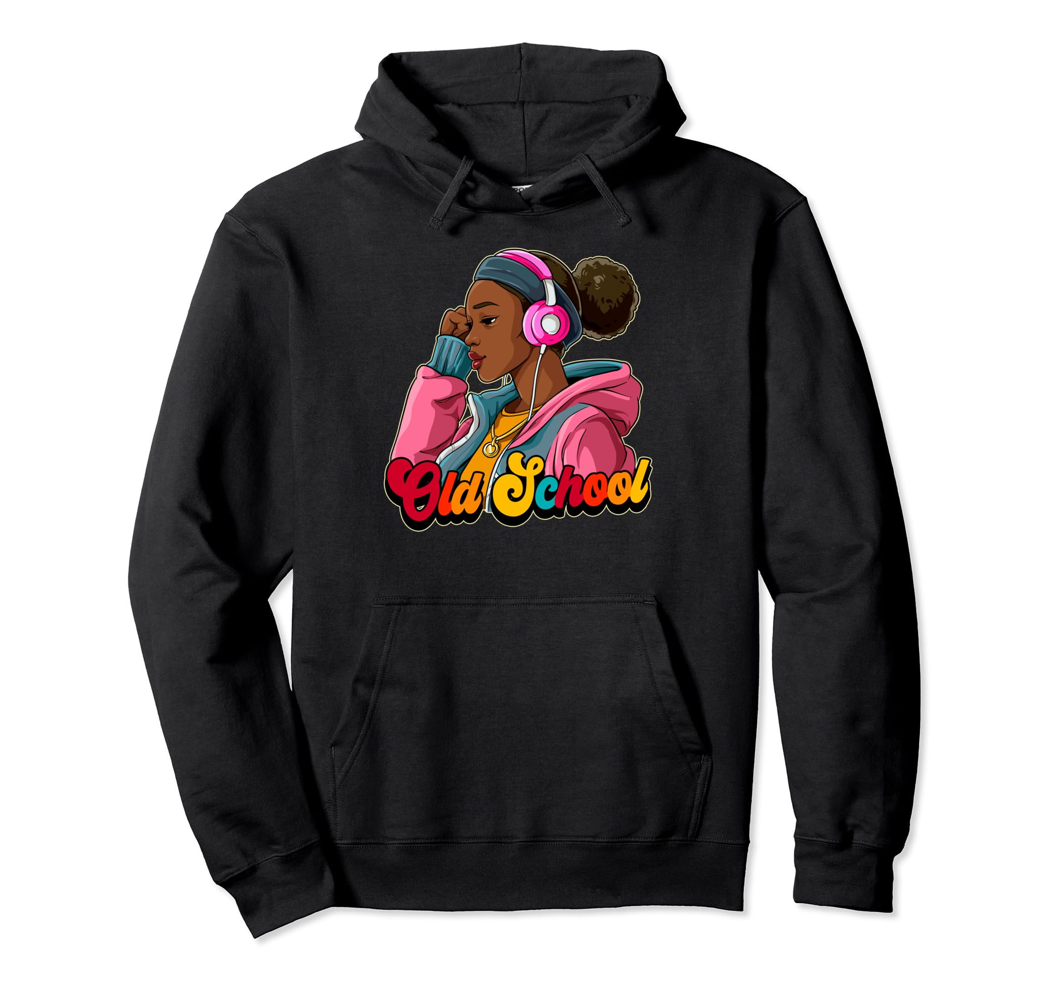 Old School Hip Hop Hoodie - Fun Novelty Design for Adults - T-Shirt, Sweatshirt, Hoodie
