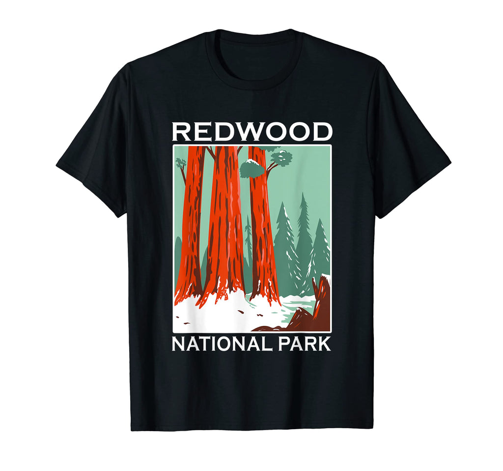 Redwood National Park Outdoor T-Shirt - Minimalist Print for Adults - T-Shirt, Sweatshirt, Hoodie