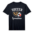 Mens Soccer Grandma Leopard Heart T-Shirt - Unique Graphic for Adults - T-Shirt, Sweatshirt, Hoodie
