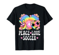 Peace Love Soccer Lover 60S 70S Hippie T-Shirt - Novelty Apparel Men Women - T-Shirt, Sweatshirt, Hoodie