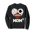 Mom Cubed Mom3 Mom Three Sweatshirt - Novelty Apparel for Adults - T-Shirt, Sweatshirt, Hoodie