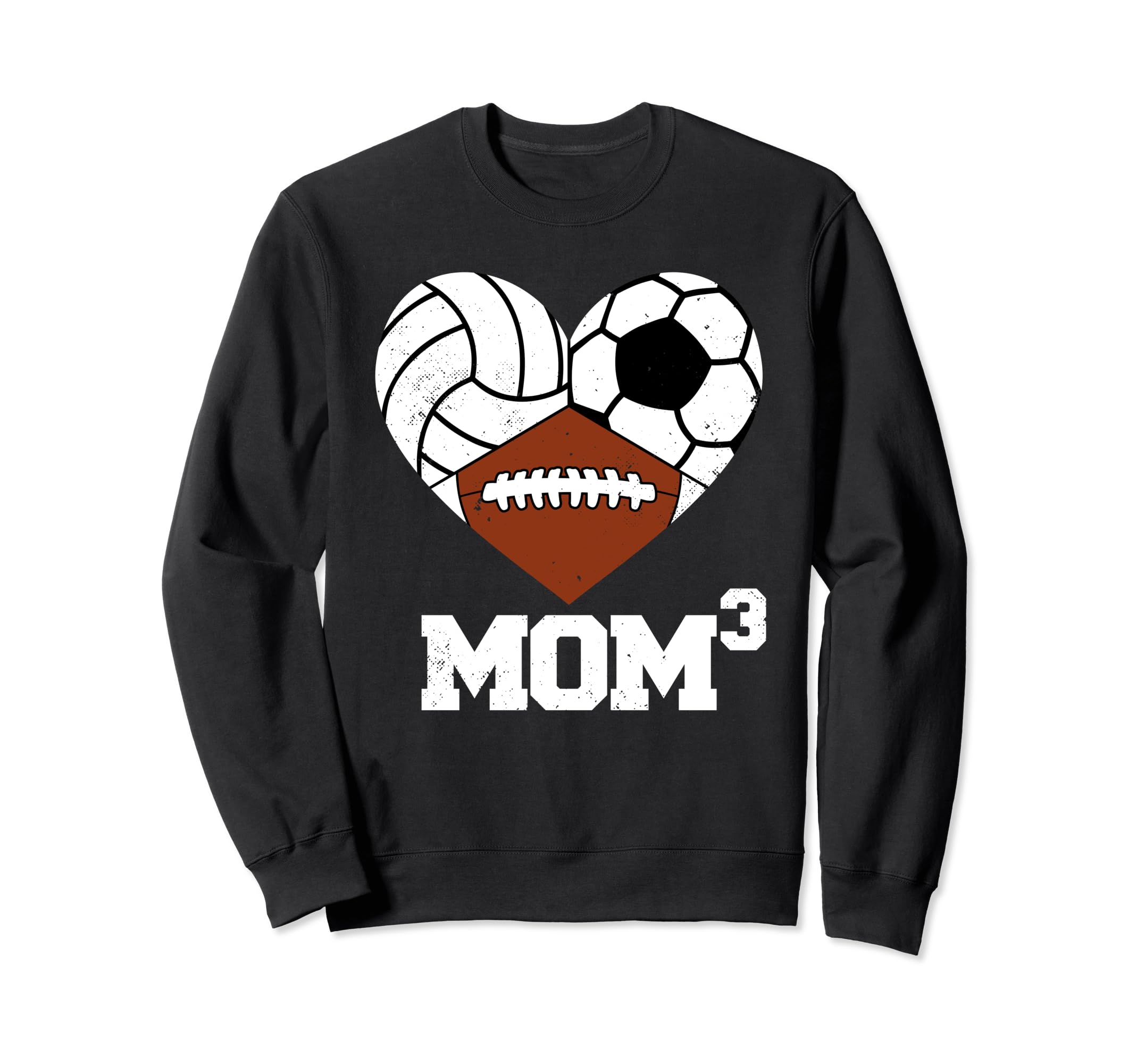 Mom Cubed Mom3 Mom Three Sweatshirt - Novelty Apparel for Adults - T-Shirt, Sweatshirt, Hoodie