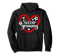 Soccer Grammy Heart Grammy Soccer Hoodie - Unique Graphic for Adults - T-Shirt, Sweatshirt, Hoodie
