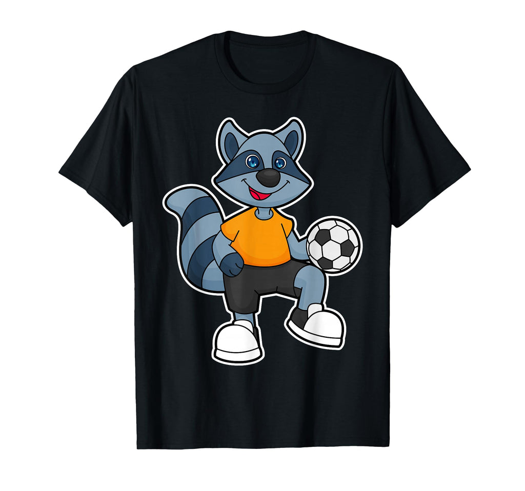 Raccoon Soccer Player Soccer Sports T-Shirt - Fun Novelty Design for Adults - T-Shirt, Sweatshirt, Hoodie