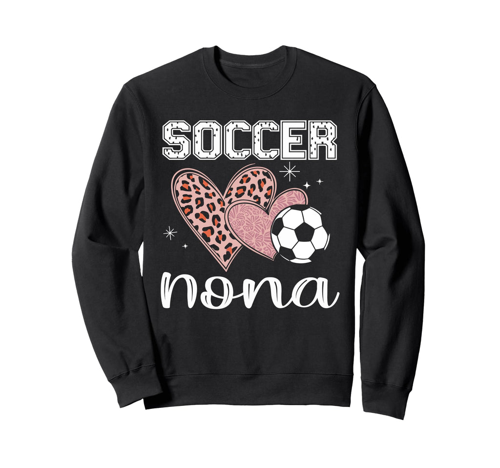 Love Soccer Leopard Soccer Nona Sweatshirt - Fun Novelty Design Unisex - T-Shirt, Sweatshirt, Hoodie