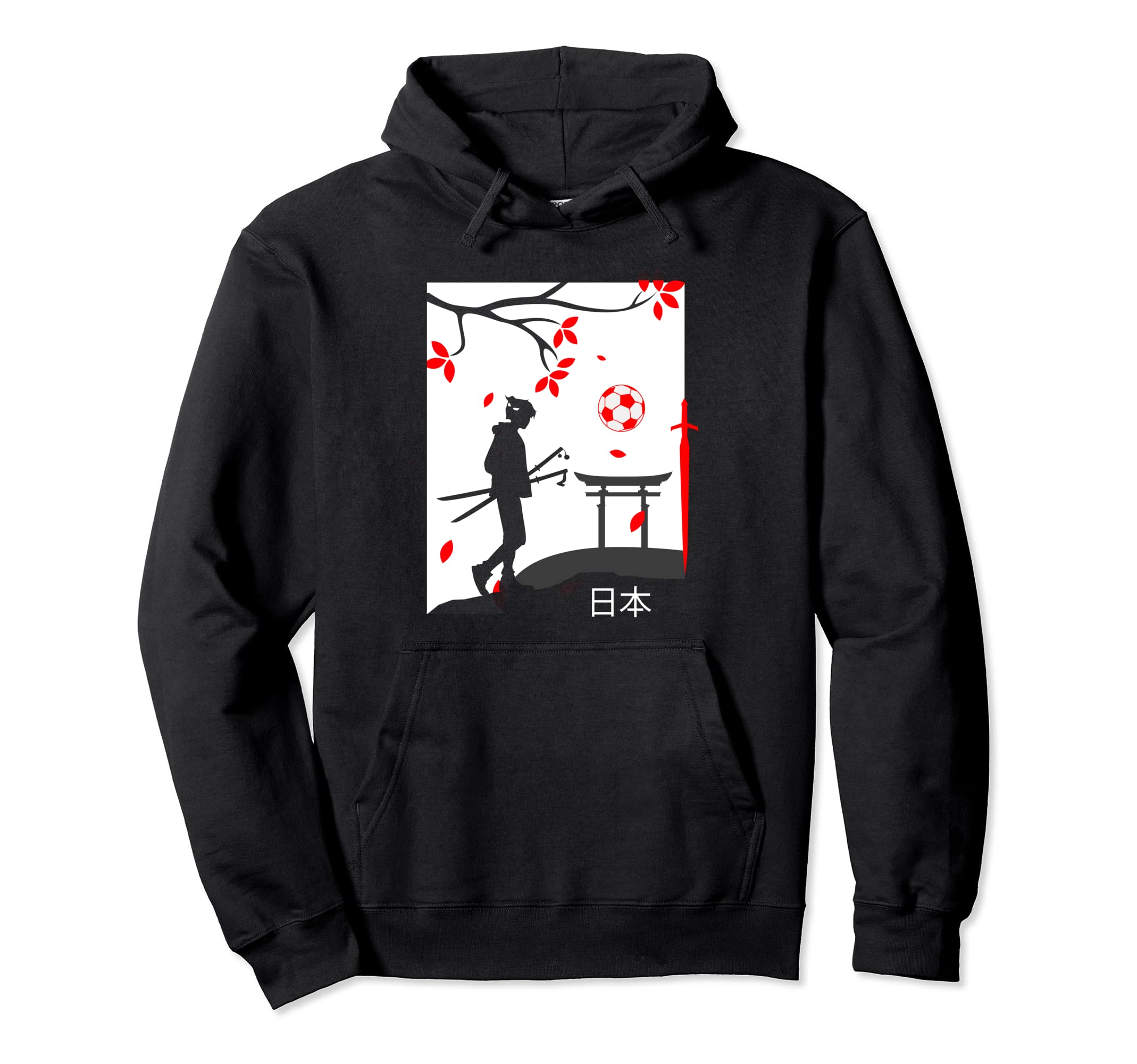Japan Soccer Fan Traditional Hoodie - Aesthetic Graphic Unisex - T-Shirt, Sweatshirt, Hoodie