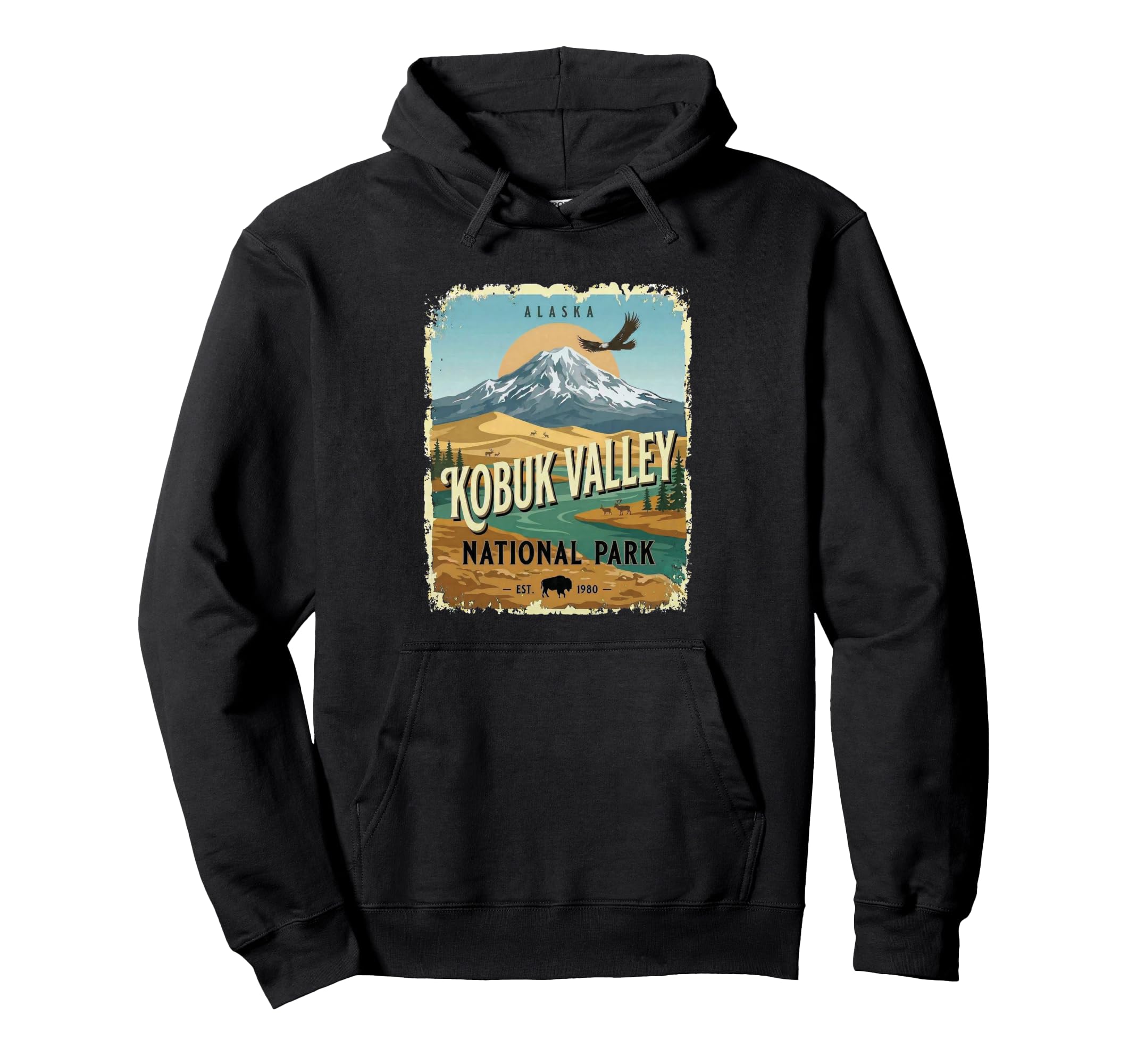 Kobuk Valley National Park Alaska Souvenir Hoodie - Graphic Print Unisex - T-Shirt, Sweatshirt, Hoodie