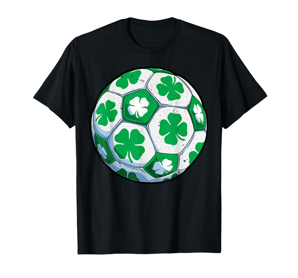 Soccer Ball Shamrock St Patricks Day T-Shirt - Streetwear Style Unisex - T-Shirt, Sweatshirt, Hoodie