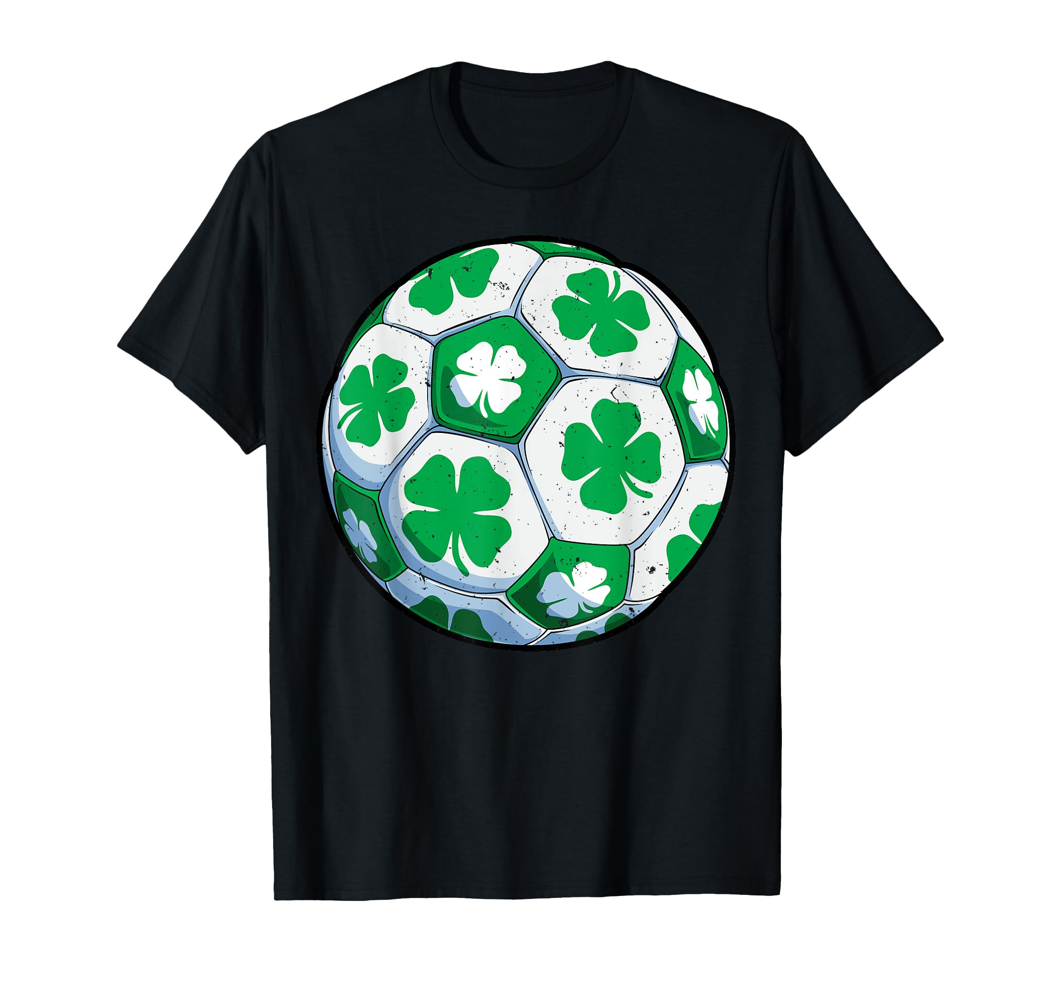 Soccer Ball Shamrock St Patricks Day T-Shirt - Trendy Graphic Men Women - T-Shirt, Sweatshirt, Hoodie