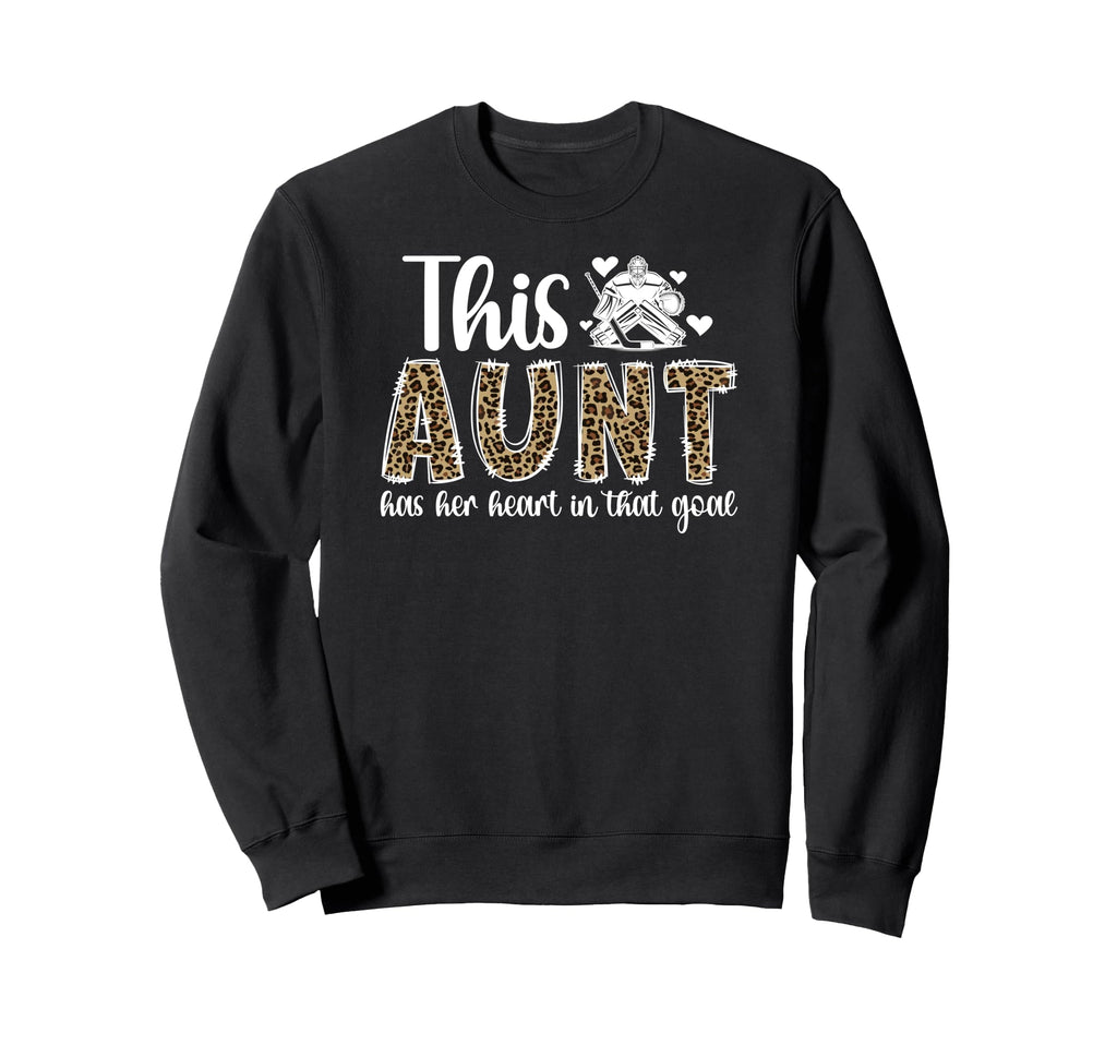 Proud Hockey Goalie Aunt Sweatshirt - Casual Everyday Wear for Adults - T-Shirt, Sweatshirt, Hoodie