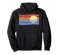 Sunset Stripes Distressed 70S Hoodie - Casual Everyday Wear Men Women - T-Shirt, Sweatshirt, Hoodie