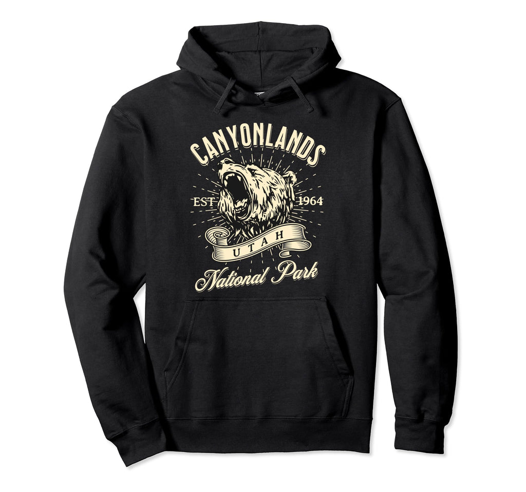 Canyonlands National Park Utah Bear Hike Hoodie - Unique Graphic Men Women - T-Shirt, Sweatshirt, Hoodie