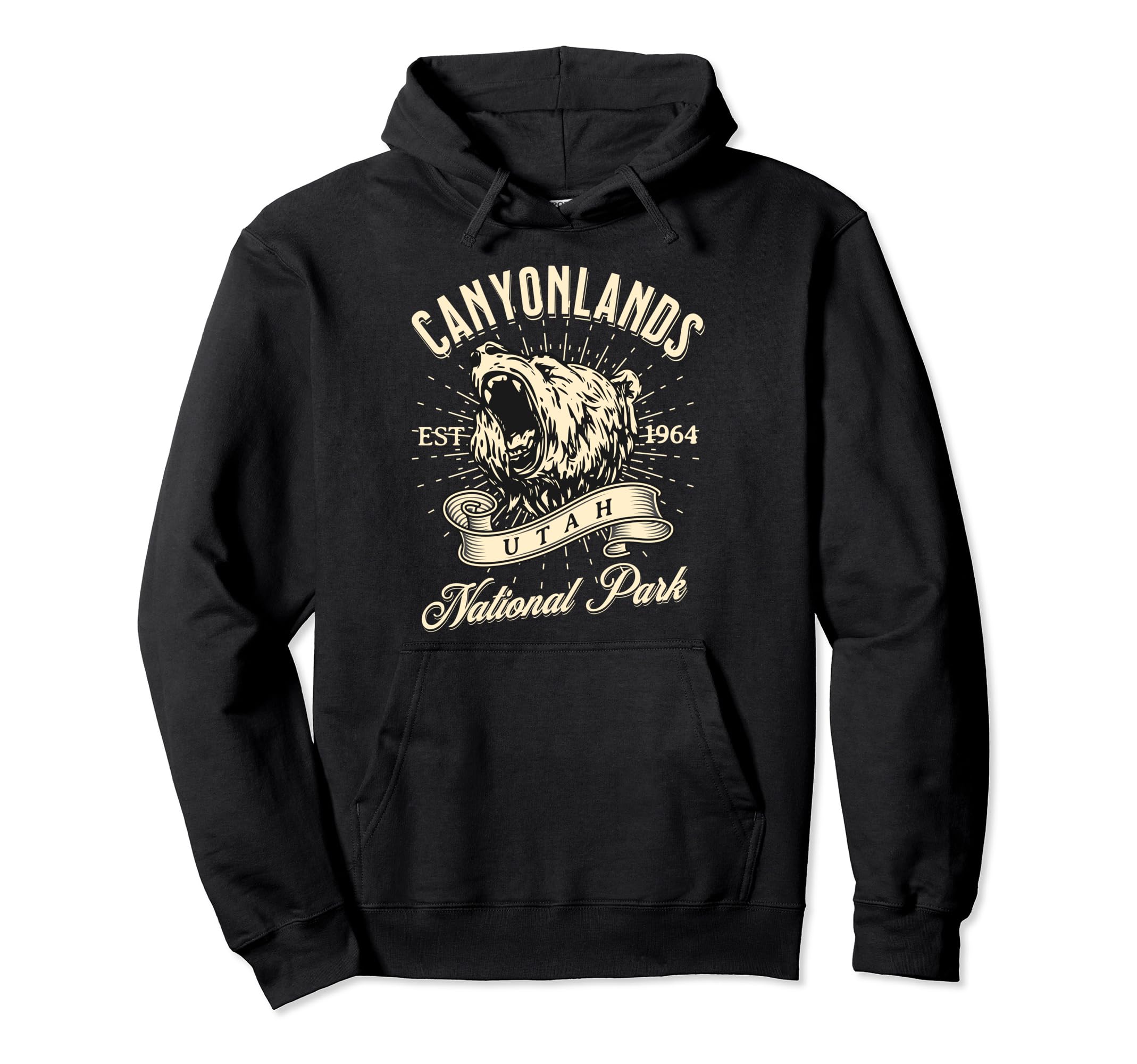 Canyonlands National Park Utah Bear Hike Hoodie - Unique Graphic Men Women - T-Shirt, Sweatshirt, Hoodie