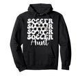 Soccer Aunt Soccer Auntie Coquette Bow Hoodie - Graphic Print Men Women - T-Shirt, Sweatshirt, Hoodie