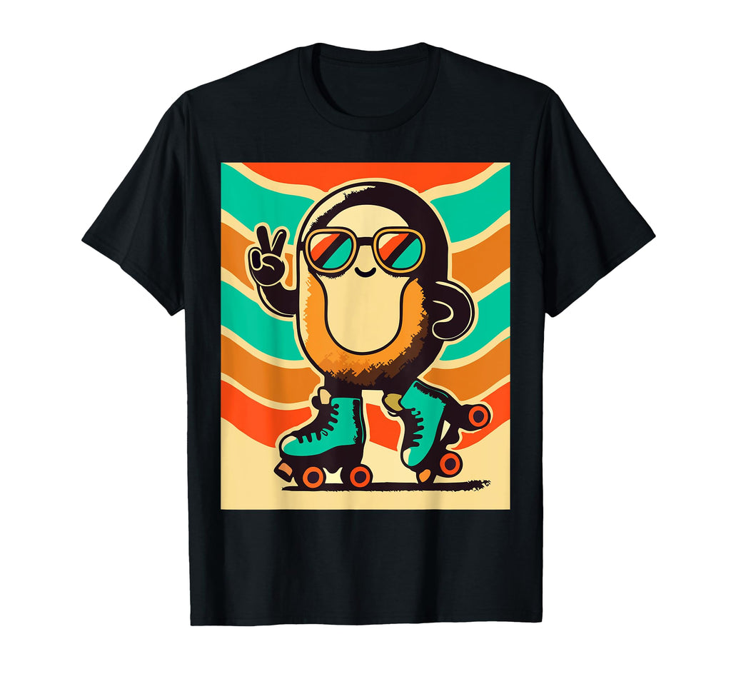 Anthropomorphic Musubi 70S Groovy T-Shirt - Minimalist Print for Adults - T-Shirt, Sweatshirt, Hoodie