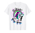 7Th Unicorn Roller Skate Birthday Party T-Shirt - Fun Novelty Design Unisex - T-Shirt, Sweatshirt, Hoodie